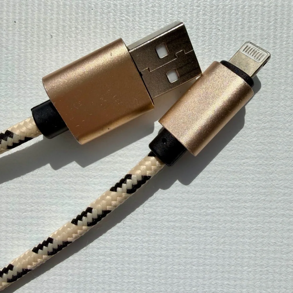 Braided 10 foot Lightning USB Charging Cables, Adapters & Accessories Bundle